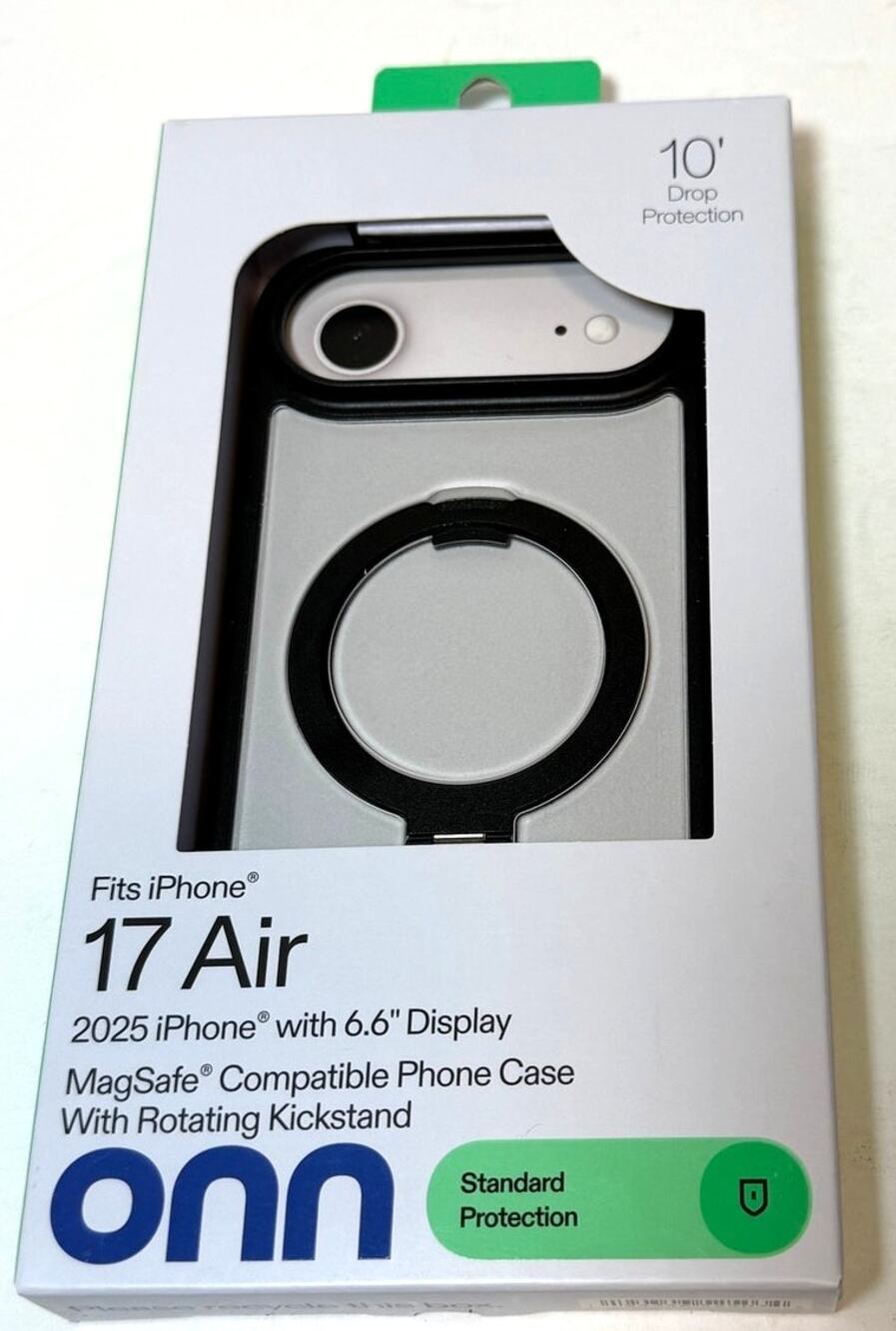 Onn Phone Case Fits iPhone 17 Air 2025- MagSafe Compatible-Rotating Kickstand